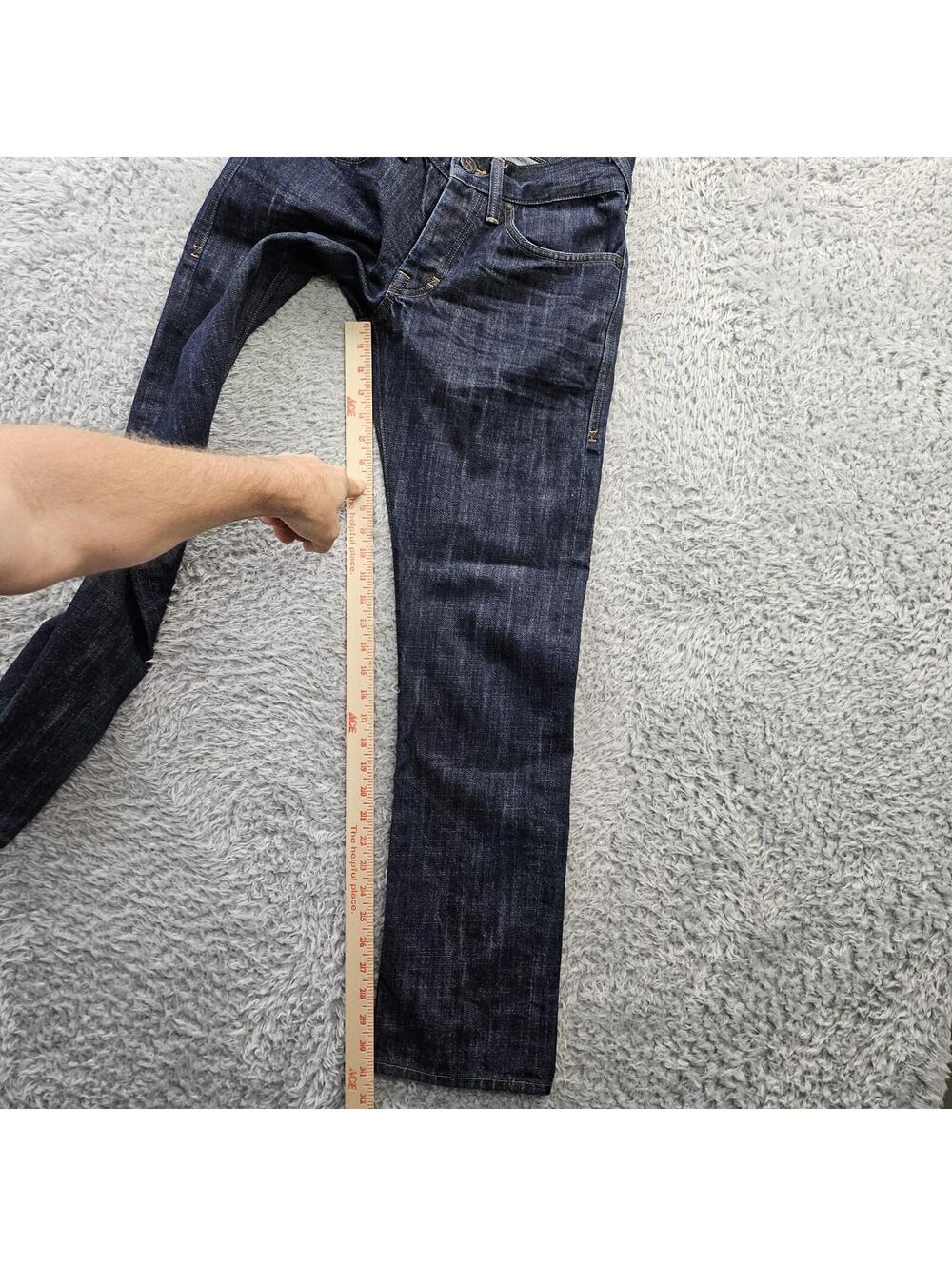 DYLAN GEORGE Selvedge Jeans 5700CS Straight Dark Wash 31 (fits 30x31) USA Made - Picture 8 of 15